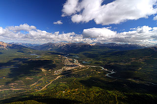 Blick vom Mount Whistler auf Jasper