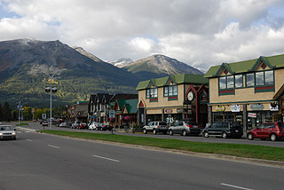 Jasper mit dem Mout Whistler im Hintergrund