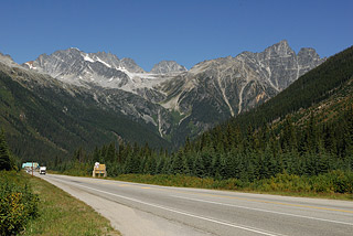 Selkirk-Range am Roger Pass